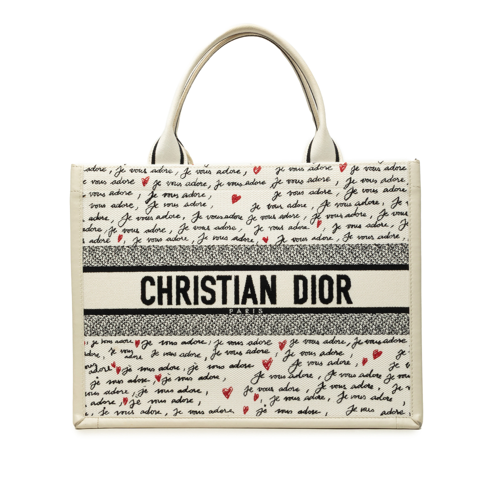Pre-Loved Dior Medium Dioramour Je Vous Adore Book Tote